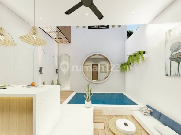 Modern Minimalist Villa for Lease Near Sanur and Renon with Pool and City View