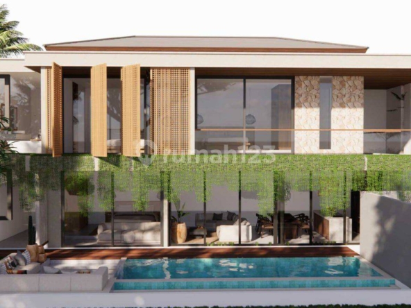 Modern Minimalist Villa in Buduk Area, Close to Canggu Beach – 3 Bedrooms, Private Pool, New Condition