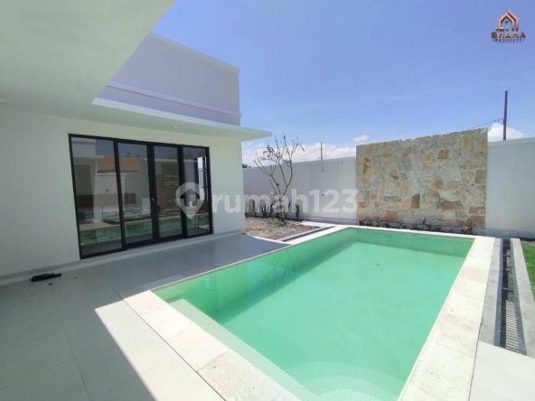 Modern Minimalist Villa in Canggu: 2 Bedrooms, Pool, and Beach View