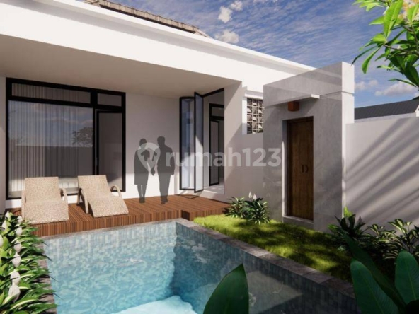 Modern Minimalist Villa in Ubud with Rice Field Views – 2 Bedrooms, Pool, and Great Amenities